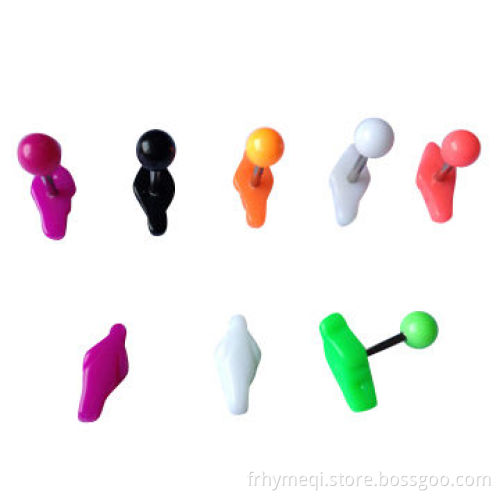 Men-shaped faux earring with UV protection, 2013 hot selling